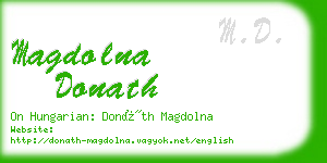 magdolna donath business card